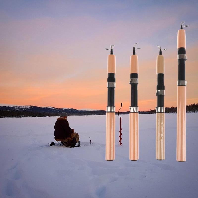 超軽量冬用氷釣り竿 ポータブル冬用氷釣り竿 スピニングキャス - Fishing Rod Spinning のレビューと価格