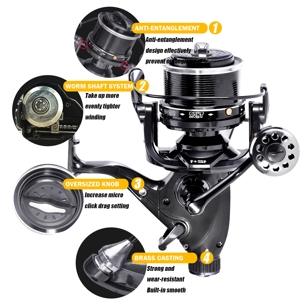新しい鯉釣りリールスピニングリール最大ダブルドラッグ 27  - Abu Garcia Reel Max のレビューと価格