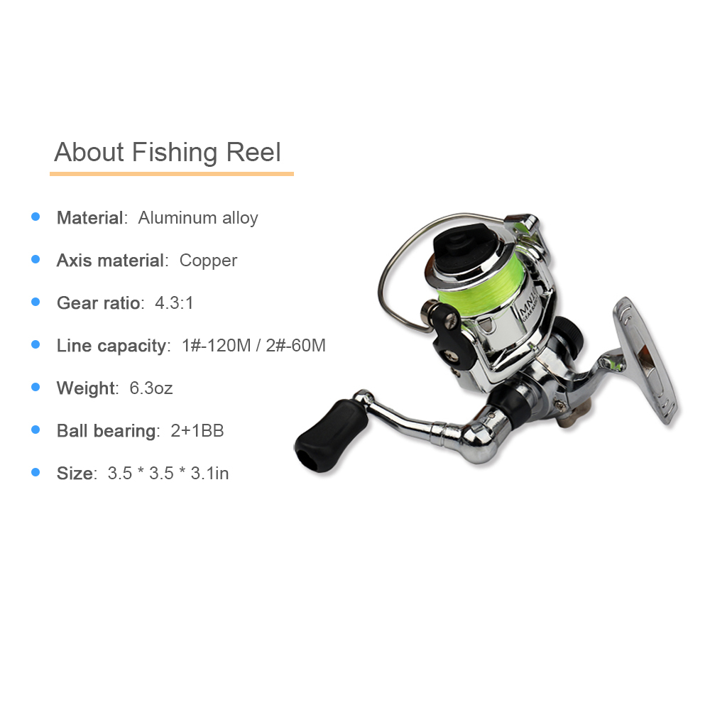ポケット折りたたみ釣竿リールコンボミニペン釣竿キット伸縮釣竿 - Penn Reel Fierce のレビューと価格