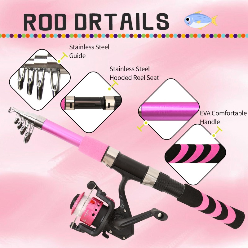 子供大人初心者向け釣り竿コンボセット 海水淡水キット スピニ - Fishing Rod Spinning のレビューと価格