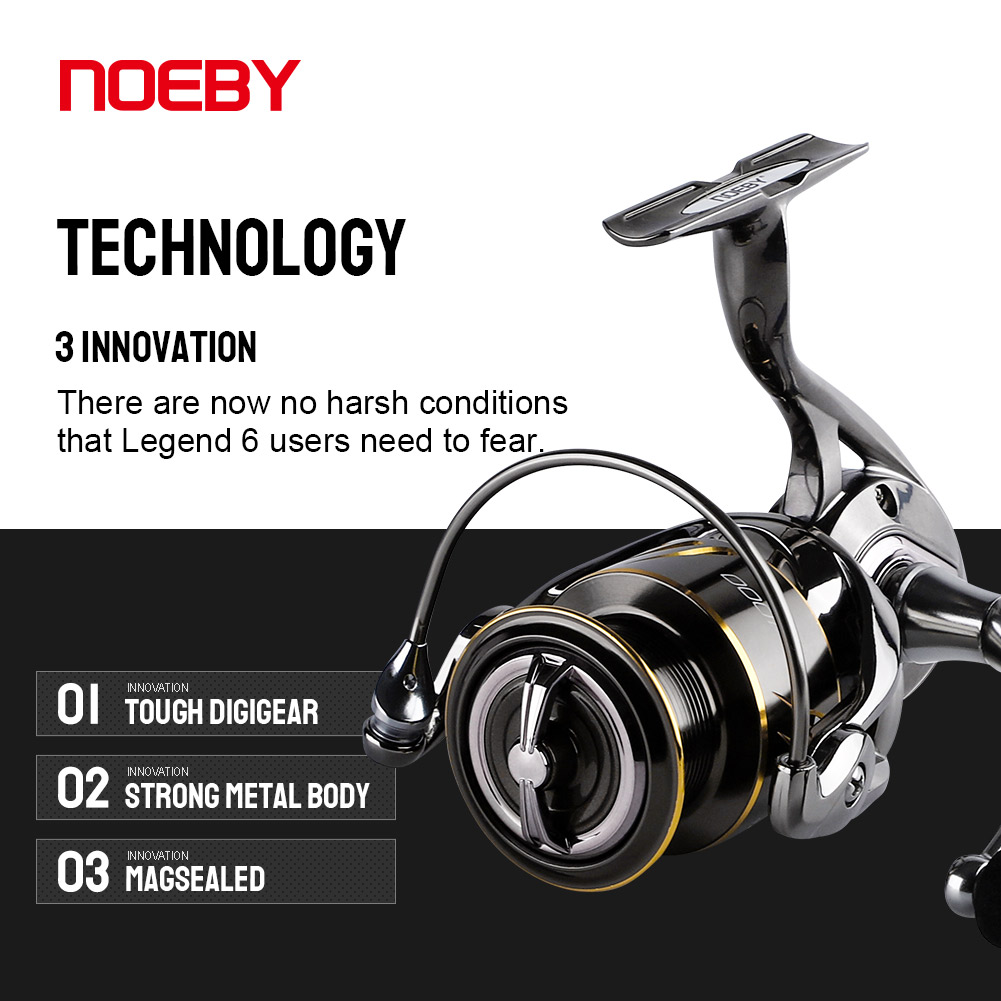 Noeby-スピニングフィッシングリール,2500 3000 - Daiwa Reel Bg のレビューと価格