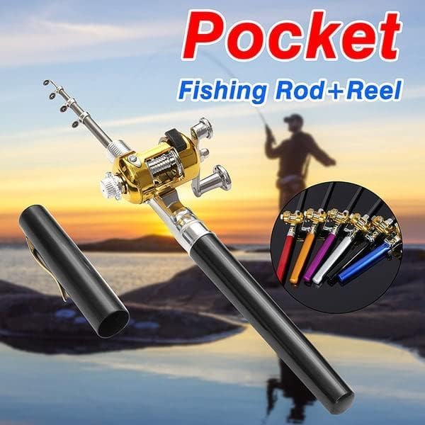 ペン型釣り竿とリールのコンボ、ポケットサイズのミニ折りたたみ - Penn Reel Fierce のレビューと価格