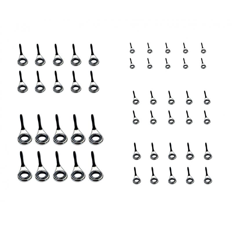 伸縮式釣り竿ガイド10個セット 釣り糸ガイドアイセット チッ - Fishing Rod Building Kit のレビューと価格